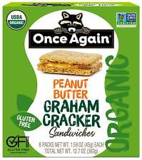 Peanut Butter Graham Cracker Sandwiches - Organic, Gluten Free Cracker Snacks picture