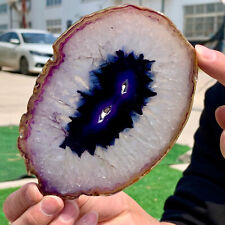 161G Natural Beautiful Agate Geode Druzy Slice ExtraLarge Gemstone picture
