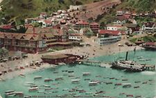 Beach at Avalon Harbor Catalina Island c1910 Edward H Mitchell Vintage Postcard picture
