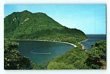 Scott's Head Bay Dominica West Indies Green Hills Blue Water Beach Postcard E8 picture