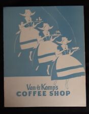 Original MENU Van de Kamp's Coffee Shop Drive In Restaurant HOLIDAY PRICE picture