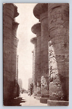 Vintage Postcard Karnak Hypo-style Hall Papyrus Opened Seti picture