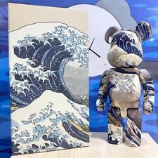 400%Bearbrick Surfing(The Great Wave)Art graffiti Ornament Action Figure Gift picture