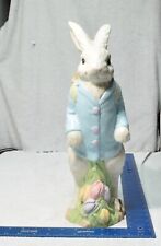 Gentleman Large Vintage Easter Bunny Blue Jack, Basket Backpack Holder 15