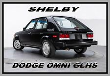 1986 Dodge Omni GLH Shelby Turbo, Refrigerator Magnet, 42 MIL Thick picture