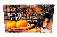 RARE Elvira Mistress Of The Dark 10 Halloween Decorative Pumpkin Lights Vintage picture