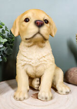 Ebros Realistic Sitting Adorable Labrador Puppy Statue 6.75