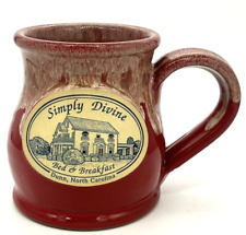 Red Deneen Pottery Simply Divine Bed & Breakfast Dunn NC Coffee Mug 2015 picture