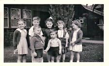 Vintage 1938 Photo of Children Boy Girls at Birthday Party Very Cute Kids 🌈 picture