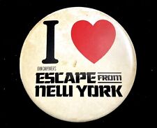 RARE Vintage 1981 Escape From New York John Carpenter Promo Button Pin picture