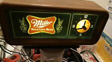 Vintage Miller High Life  Beer Clock 1981 light up starburst clock light up sign picture