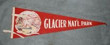 vintage GLACIER NATIONAL PARK souvenir Pennant  1949   Montana picture