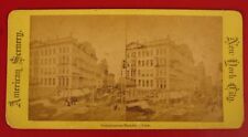 ANTIQUE STEREOVIEW SV INSTANTANEOUS PHOTO BROADWAY NEW YORK NYC NY EB NOYES  picture