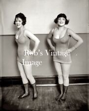 Daring Hot Busty Flapper Swimsuits Photo 1928 Jazz Prohibition era Roaring 20s picture