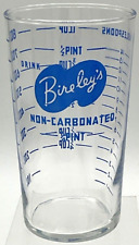 Vintage MCM Drink Bireley’s Non-Carbonated Measuring Glass Libbey 1/2 Pint Cup picture