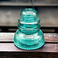 Hemingray Aqua Blue/Green No 40 MADE IN U.S.A. Vintage Glass Insulator picture