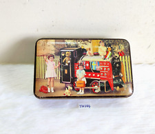 Vintage Toy Train Kids Graphics JB Mangharam Sweets Confectionery Tin Box TN784 picture