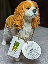 Country Artists Cavalier King Charles Resin Dog Figurine New Old Stock 2007 Box picture
