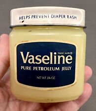 VTG Vaseline Pure Petroleum Jelly 3 3/4 Oz Plastic Jar W/ Metal Lid picture