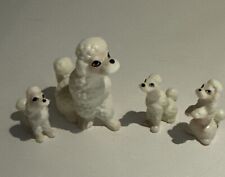 VTG Set Of Four Miniature Bone China Poodles picture
