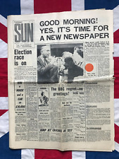 1964 The SUN Newspaper First Edition Contraceptive Pill Goldfinger Film picture