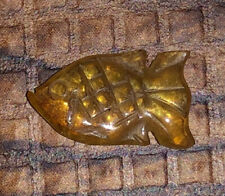 Carved Natural Brazilian Yellow Sapphire Gemstone Miniature Fish - 1.6 Carats picture