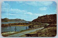c1960's Mississippi River Trempealeau Mountain La Crosse Wisconsin WI Postcard picture
