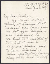 1919 Sarah Duff  signed letter vocal teacher Garden, Nielsen, Fremstad picture