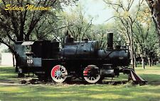 Sidney Montana Train Locomotive Little 100 Holly Sugar Refinery Vtg Postcard A41 picture