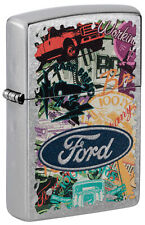 Zippo Ford Collage Street Chrome Windproof Lighter, 48755 picture