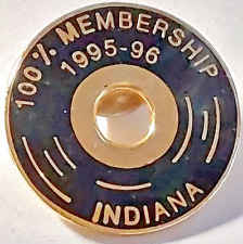 VFW 1995-1996 Indiana 100% Membership Lapel Pin (091523) picture