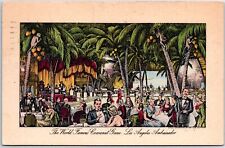 VINTAGE POSTCARD THE WORLD FAMOUS COCOANUT GROVE AT LOS ANGELES AMBASSADOR 1943 picture