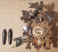 Vintage Hubert Herr Black Forest German Cuckoo Wall Clock AS-IS Repair picture