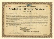 Sealshipt Oyster System - Stock Certificate - General Stocks picture