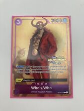 Who’s Who - ST04-010 Championship 2023 Foil Alt Art Promo - One Piece Card Game picture