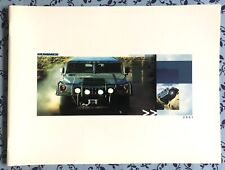 2001 AM GENERAL HUMMER H1 SALES PROSPECT 30/PAGE BROCHURE AD COLLECTIBLE OEM A+ picture