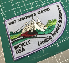 Bicycle Race Patch Sanctioned Half Century USA 1987 Bio Dome Solar Bicycle picture