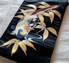 Japanese Kimono Antique Pheasant Pattern Nagoya Obi picture
