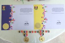 IRAQ COMMITMENT MEDALS (MILITARY & CIVILIAN VERSION) SET W/AWARD CERTIFICATES picture