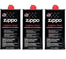 ZIPPO LIGHTER FUEL 12 oz 355 ml Lighter Fluid MADE IN USA **PACK OF 3** picture