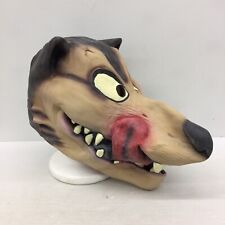 VTG Y2K Fright Asylum Disguise Inc Latex Big Bad Wolf Halloween Full Face Mask picture