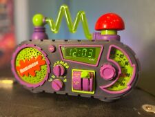 Nickelodeon Time Blaster Rise & Slime Alarm Clock Radio Works picture