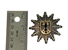 Vtg German Eagle Crest Deutschland Germany Flag Panzer Cross Shield Badge OLC picture