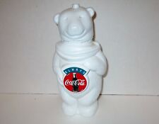 Vintage Coca Cola Polar Bear Plastic Water Bottle Collectible Coke picture