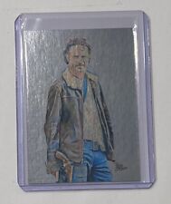 Rick Grimes Platinum Plated Artist Signed “The Walking Dead” Trading Card 1/1 picture