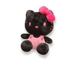 Hello Kitty Plush Black Keychain Charm Bag Accessory Pink 4.8 in. picture