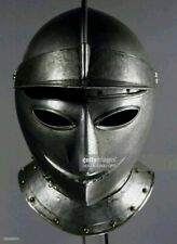 18 Gauge old sheet Armor Medieval Antique Full Face Helmet Battle Ready Decor picture