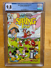 Walt Disney's Spring Fever #1 CGC 9.8 (1991) Only 4 9.8s on census Wrap-around picture