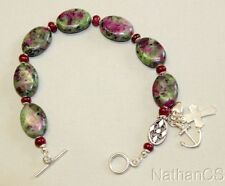 Anglican Episcopal Rosary Bracelet: Ruby Zoisite, Ruby & Sterling Silver - rare picture
