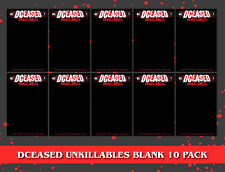 [10 PACK] DCEASED UNKILLABLES #1 (OF 3) UNKNOWN COMICS BLACK BLANK EXCLUSIVE VAR picture